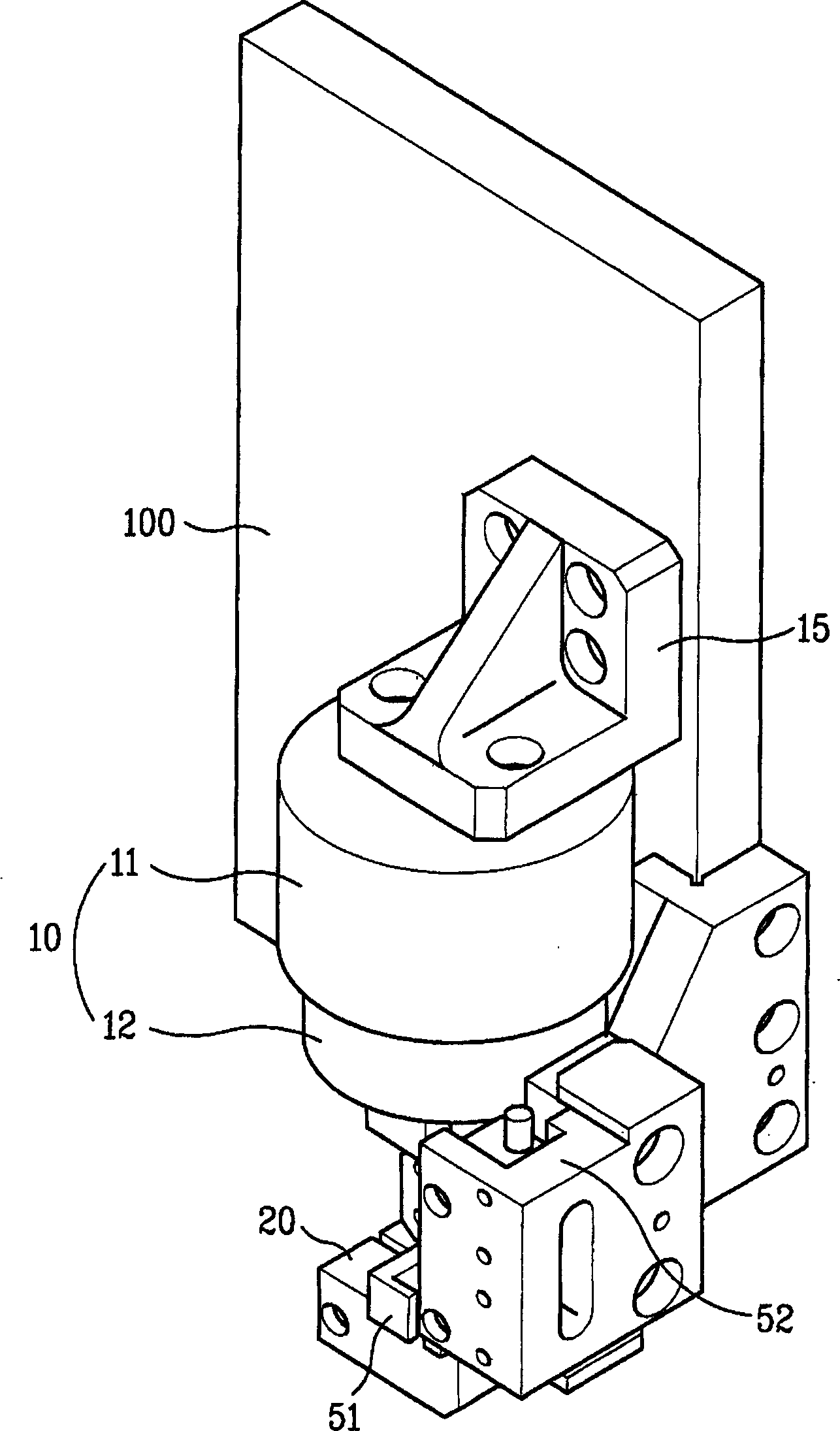 Apparatus for scribing a substrate in use for a flat panel display