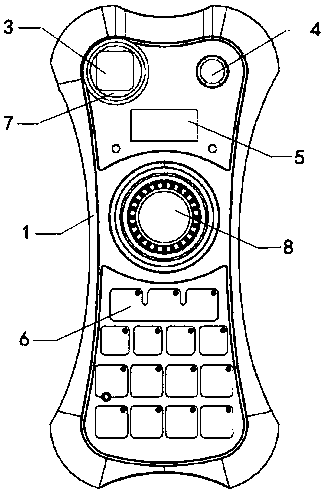 Control device intelligent collision preventing system based waterproof operating rod controller