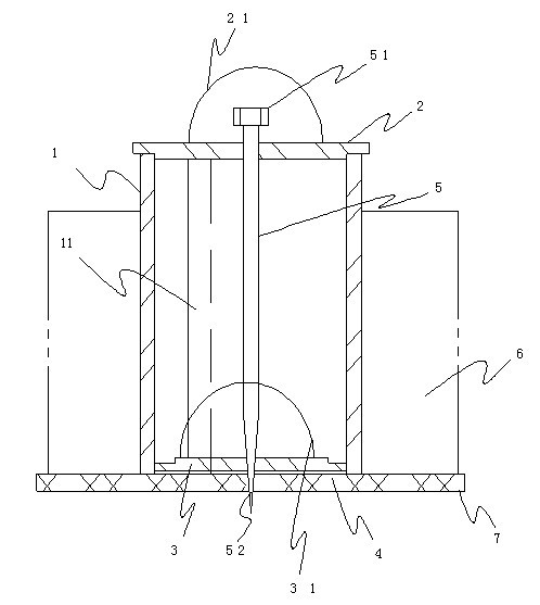 Method for manufacturing reserved concrete hole of floor and mold