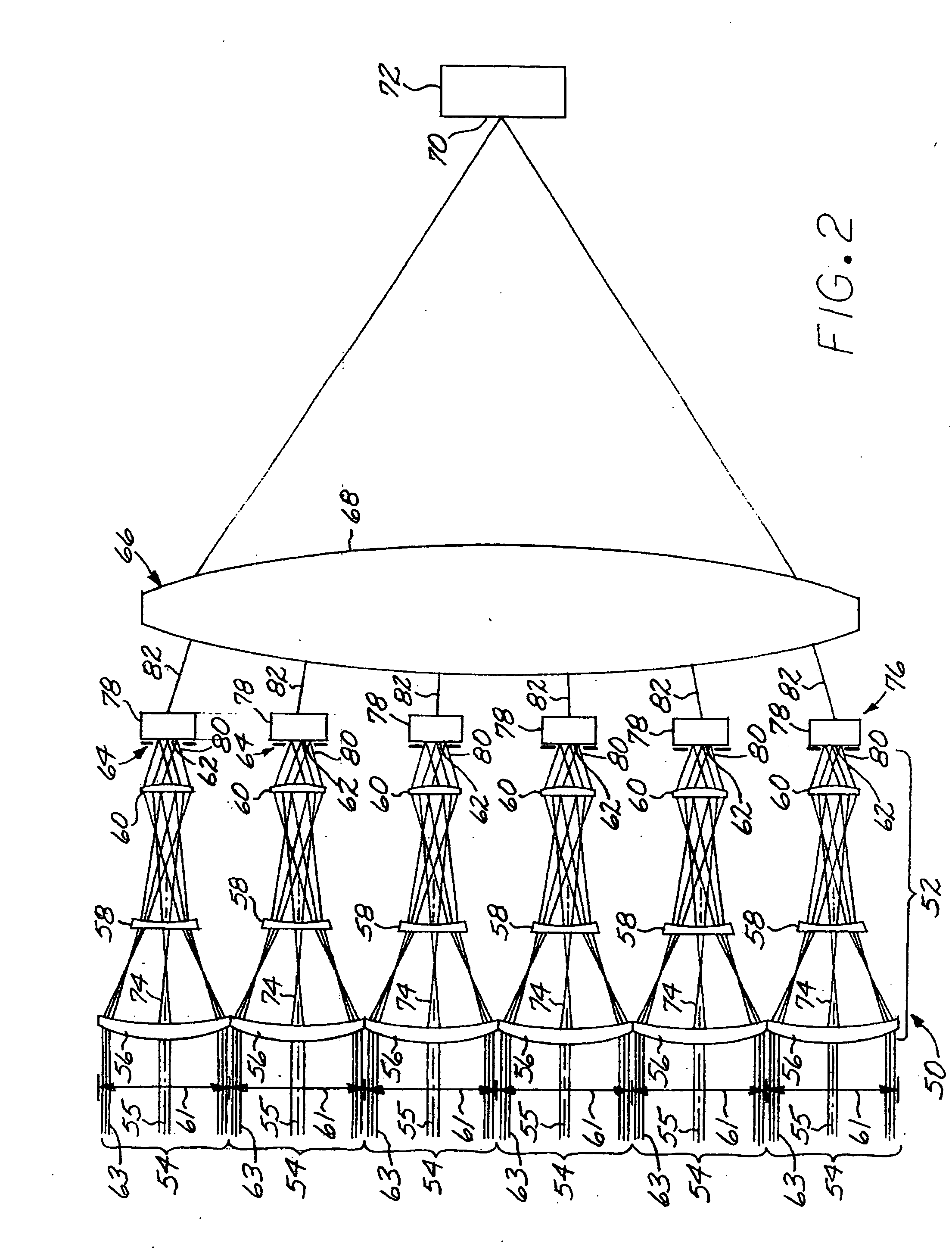 Compact multi-entrance-pupil imaging optical system