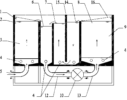 Electrolytic reaction tank and integrated preparing and casting device for iron and aluminum compound flocculant