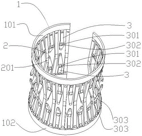 New type cylindrical crown spring
