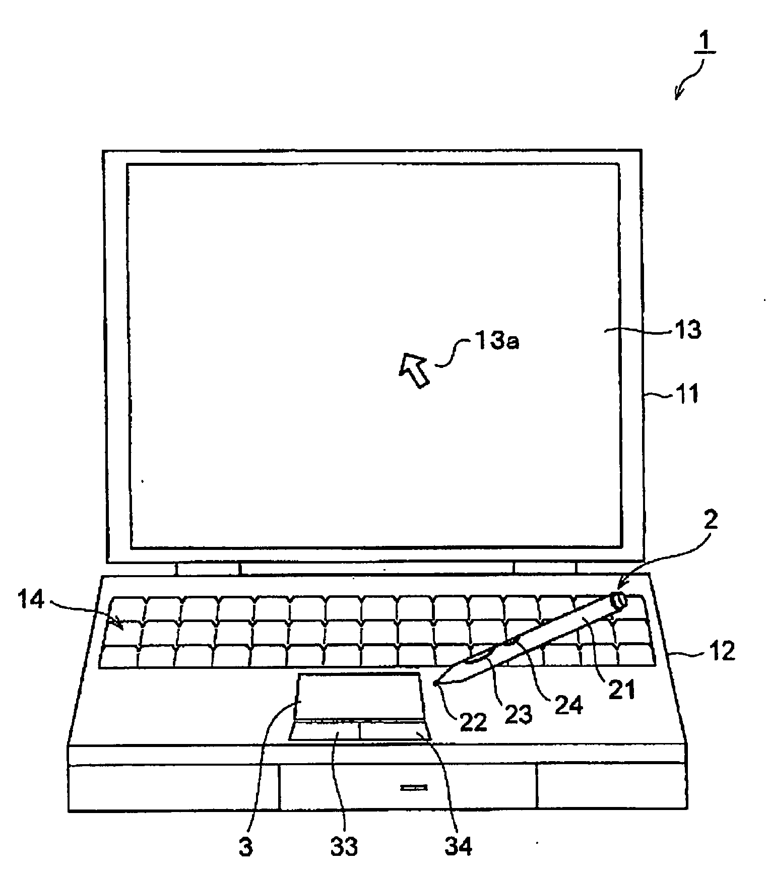 Information processing apparatus, position detecting apparatus and sensing part for performing a detection operation