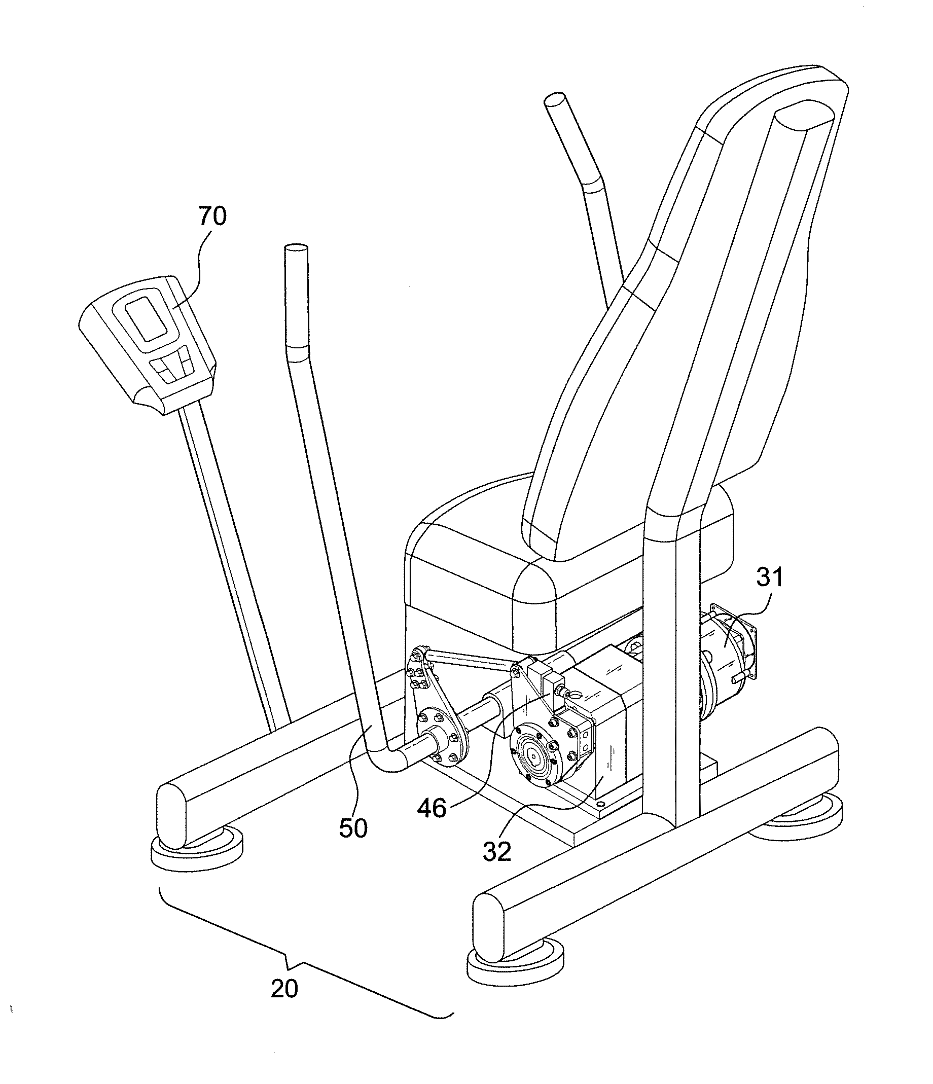 Strength training control device using motor assembled beam-type load cell