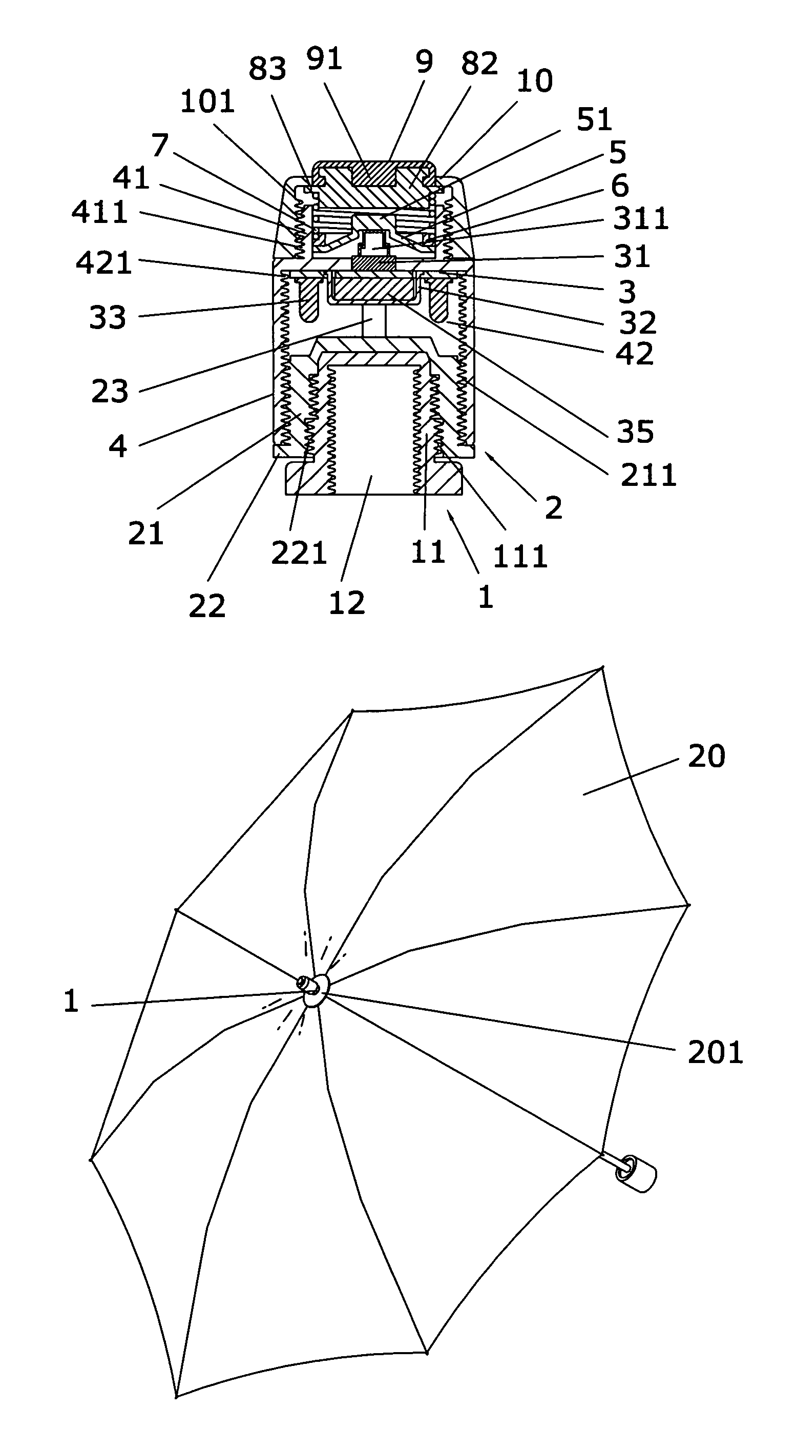 Detachable light-emitting device