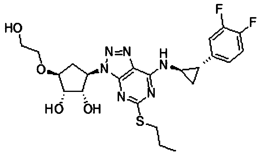 A kind of preparation method of high-purity ticagrelor