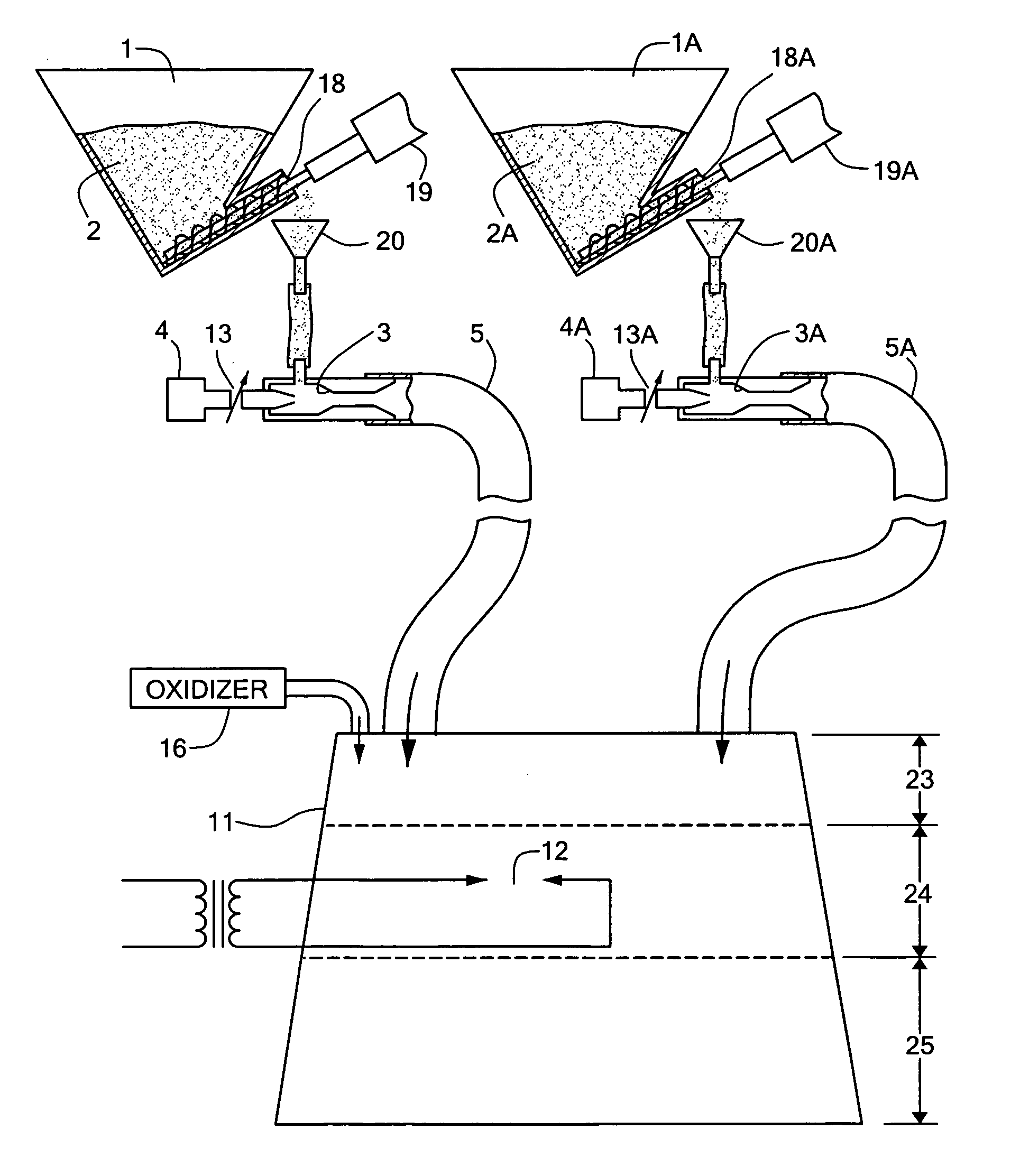 Flame spraying process and apparatus