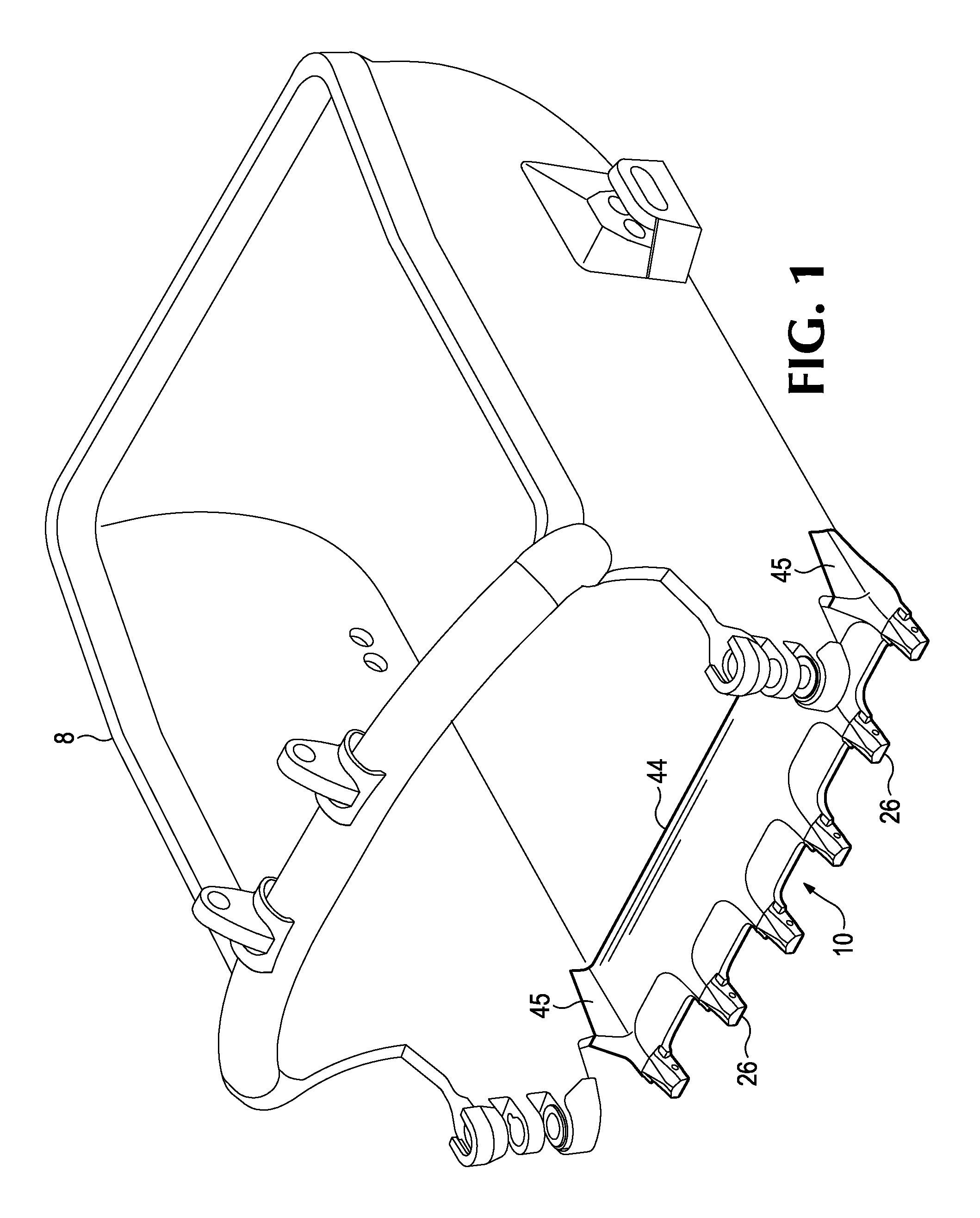 Lip for excavating bucket