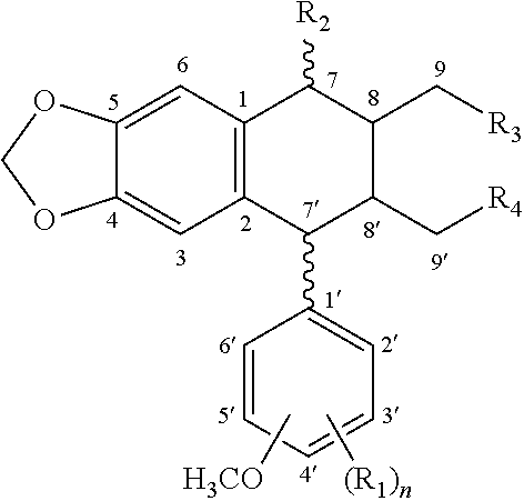 Methods of tracking skin conditions using cyclolignan compounds