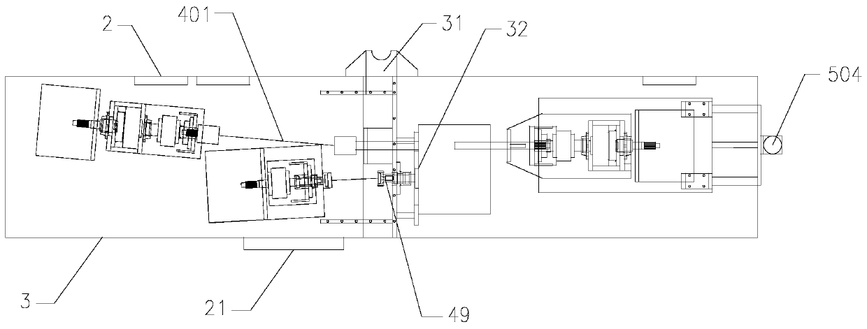 Double-clutch performance dynamic test platform