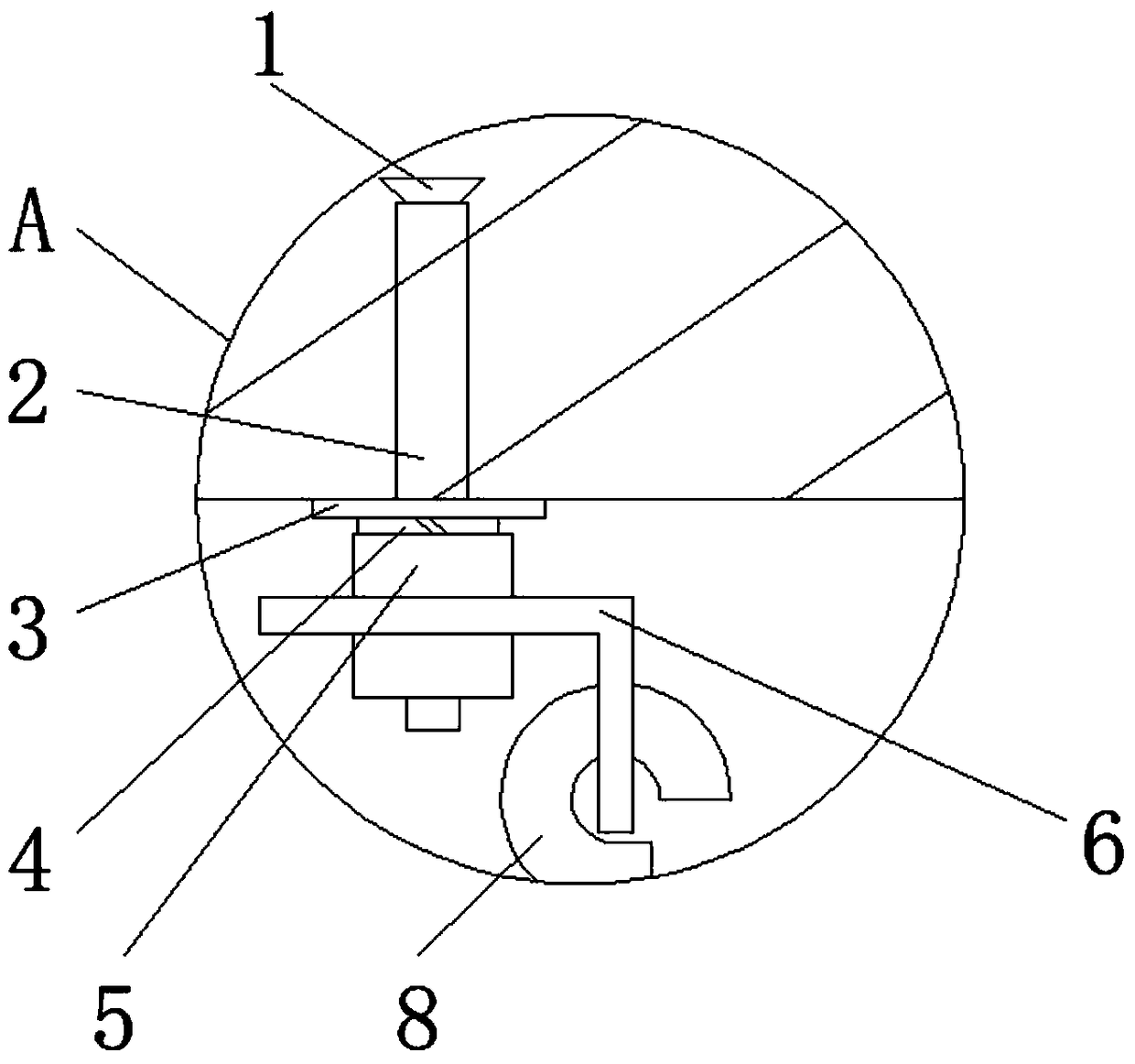 Low-noise toilet integrated ceiling