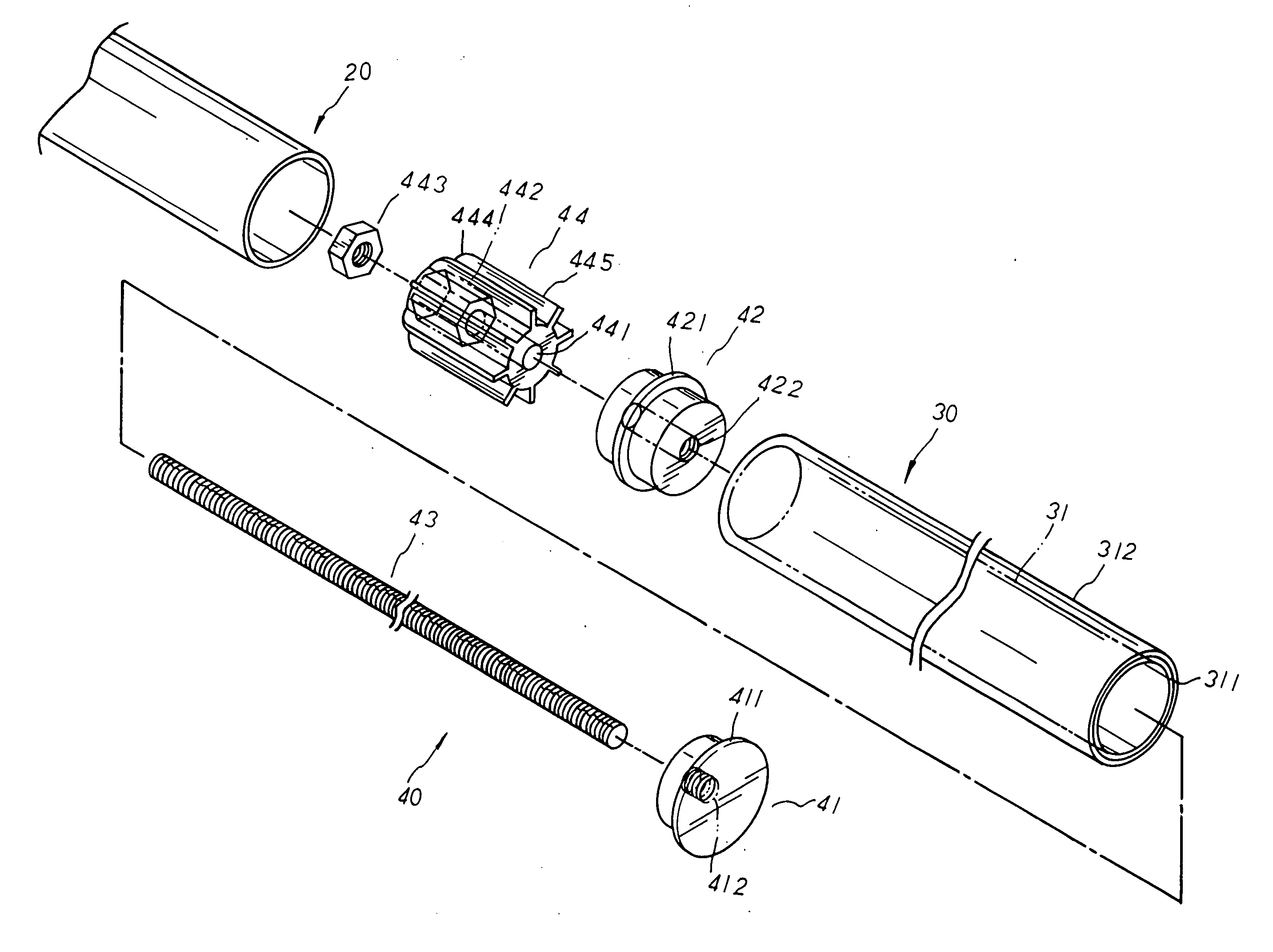 Decorative finial structure for curtain rods