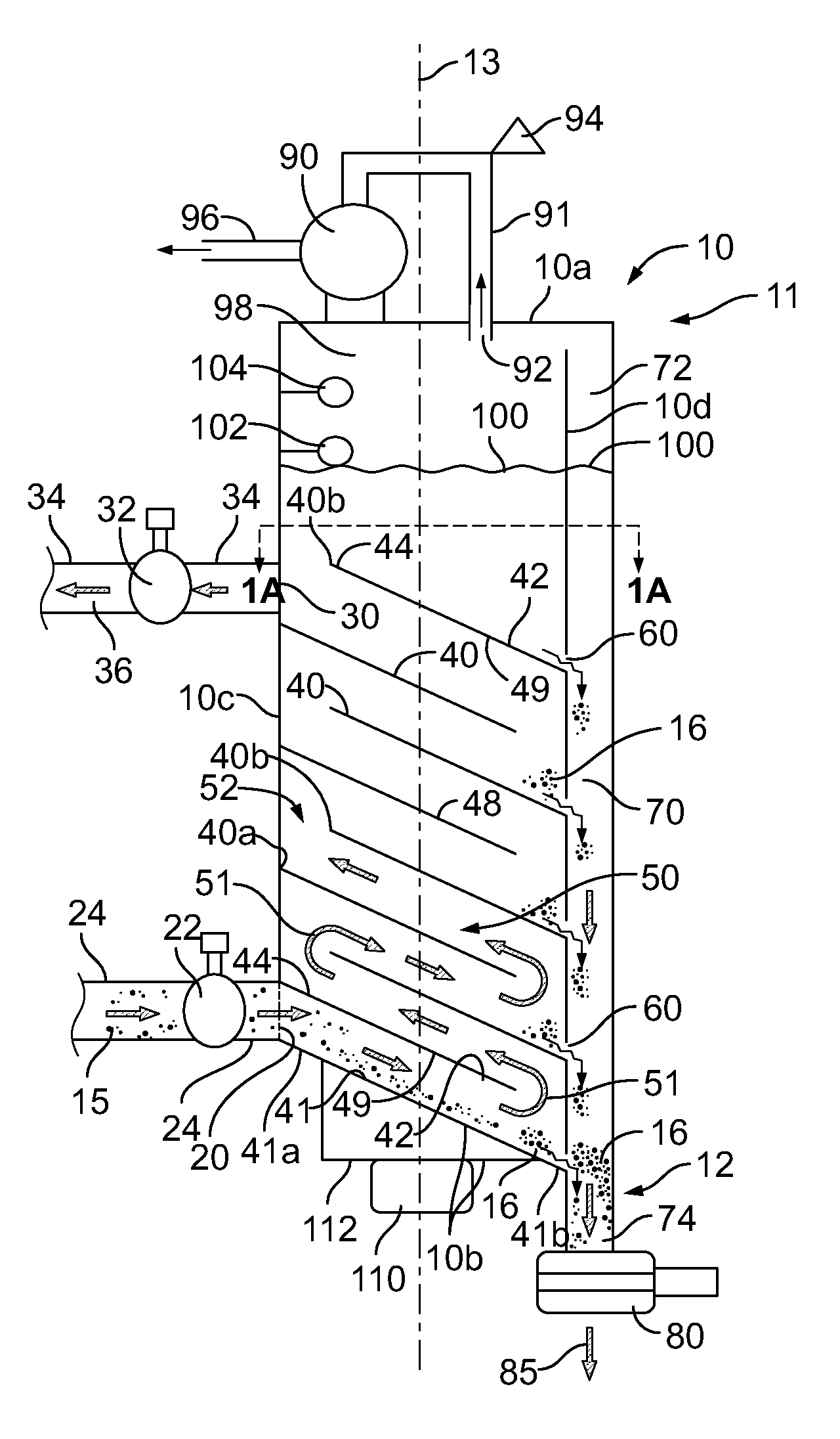 Solids removal system and method