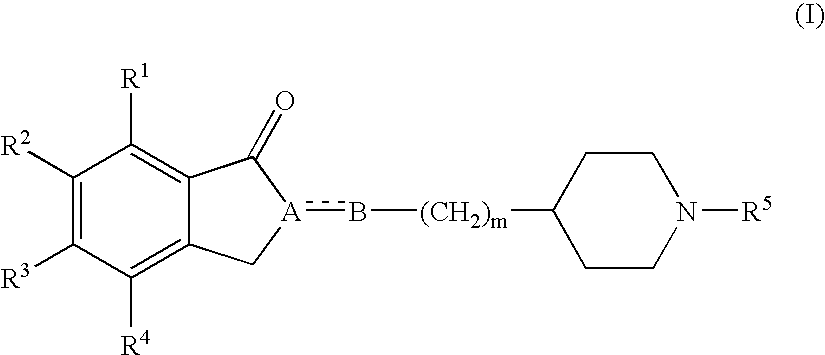 Sigma receptor binder containing indanone derivative