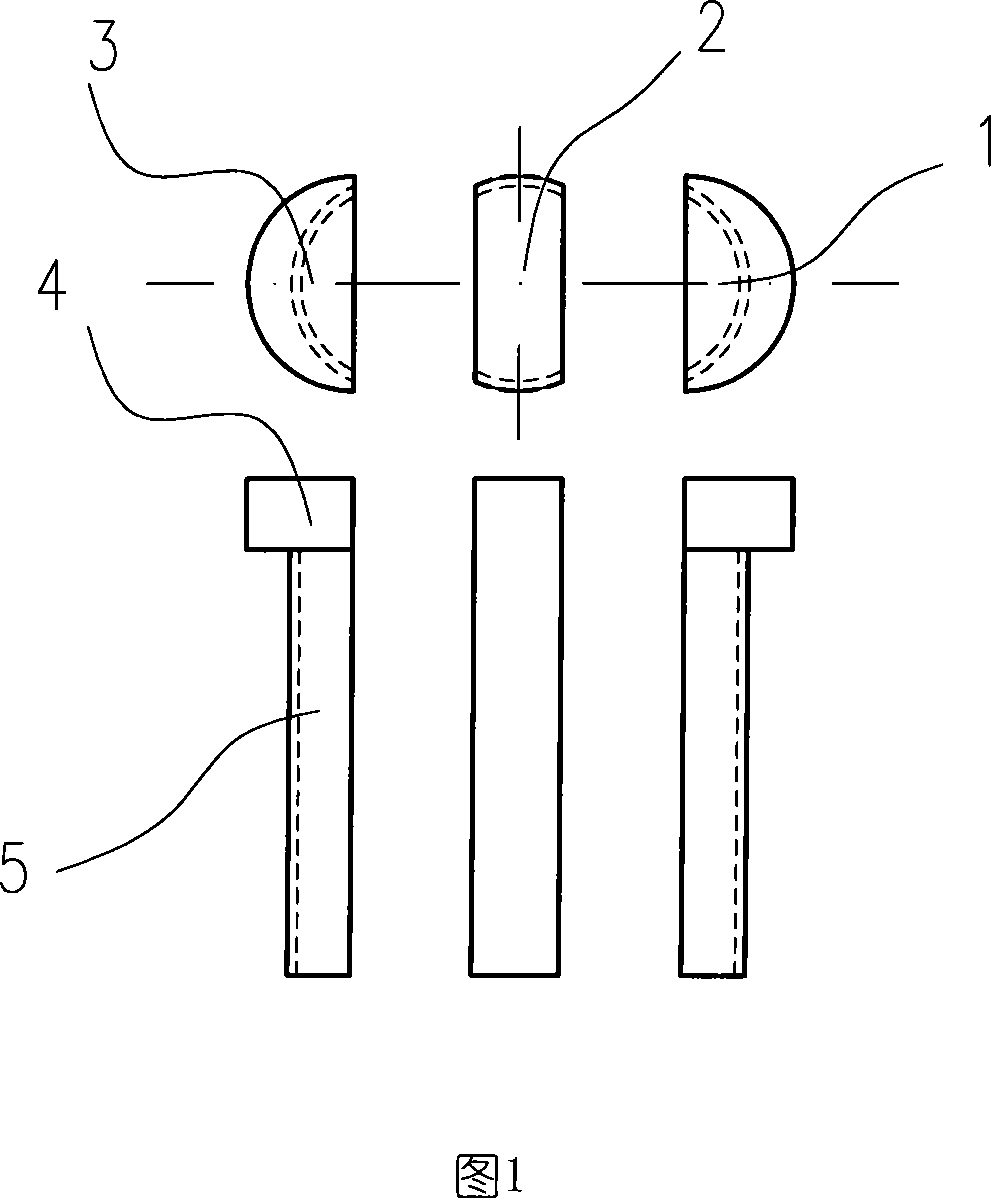 Split one-way bolt fastener