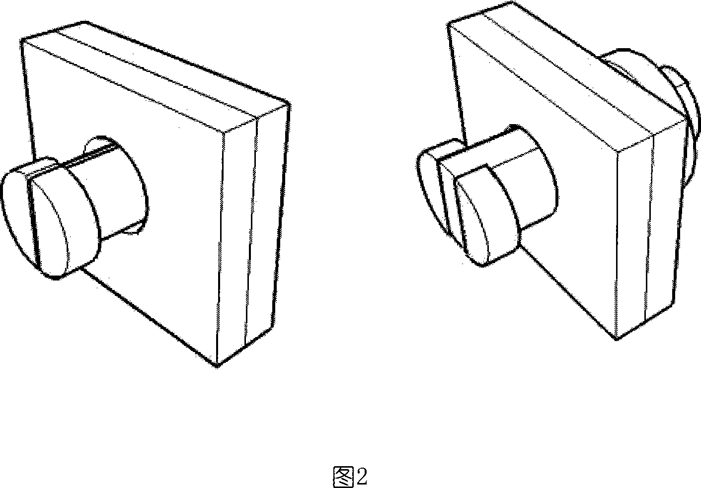 Split one-way bolt fastener