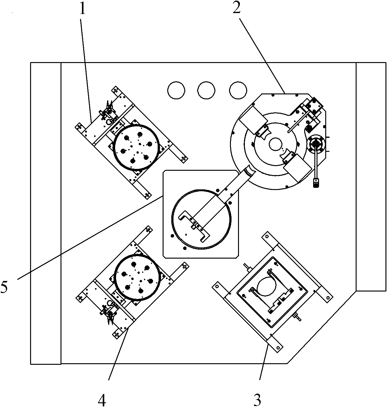 Planar module type equipment structure