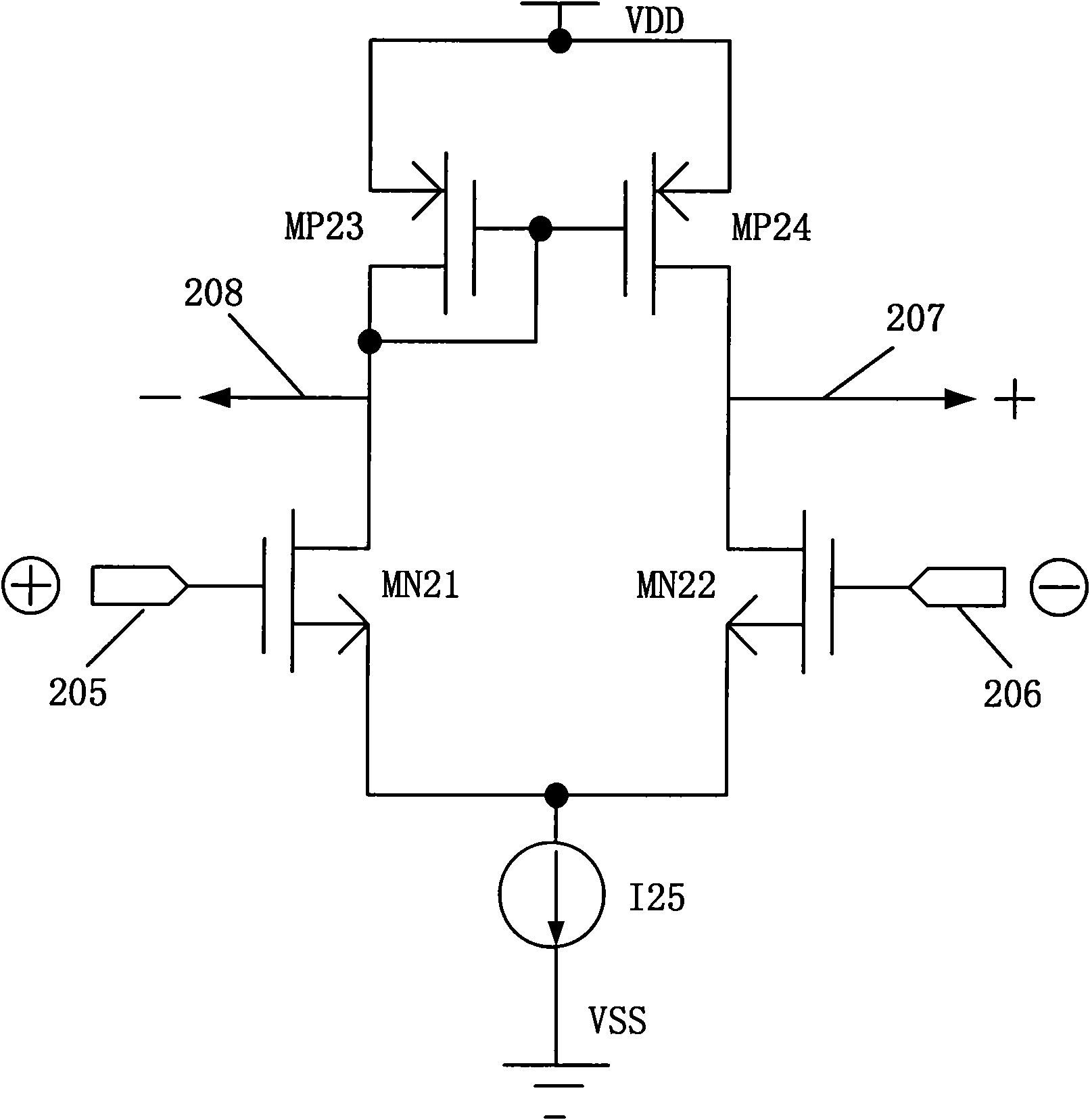 Comparator and D-class audio power amplifier comprising comparator