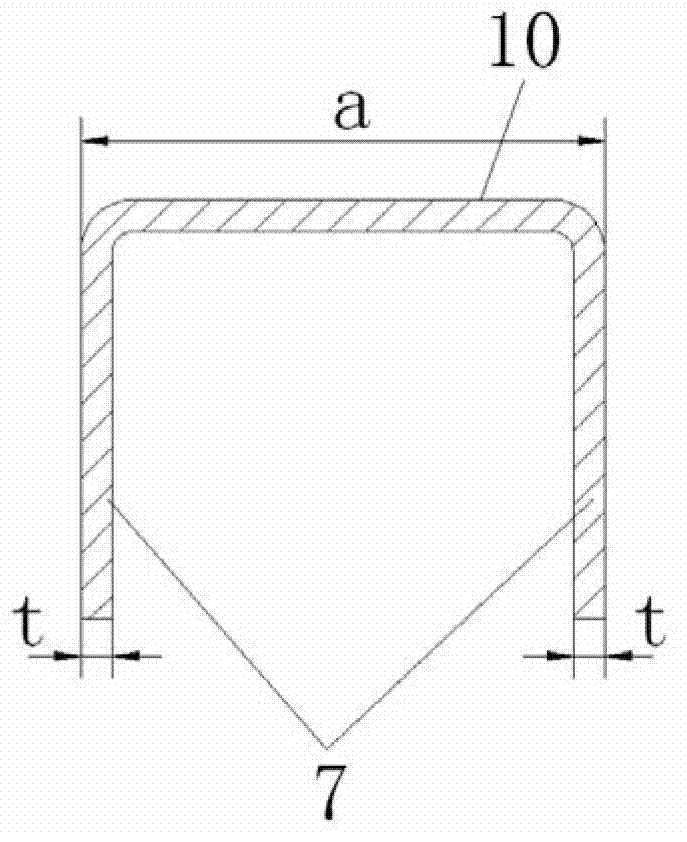 Support arm for reflector of paraboloid trough condenser