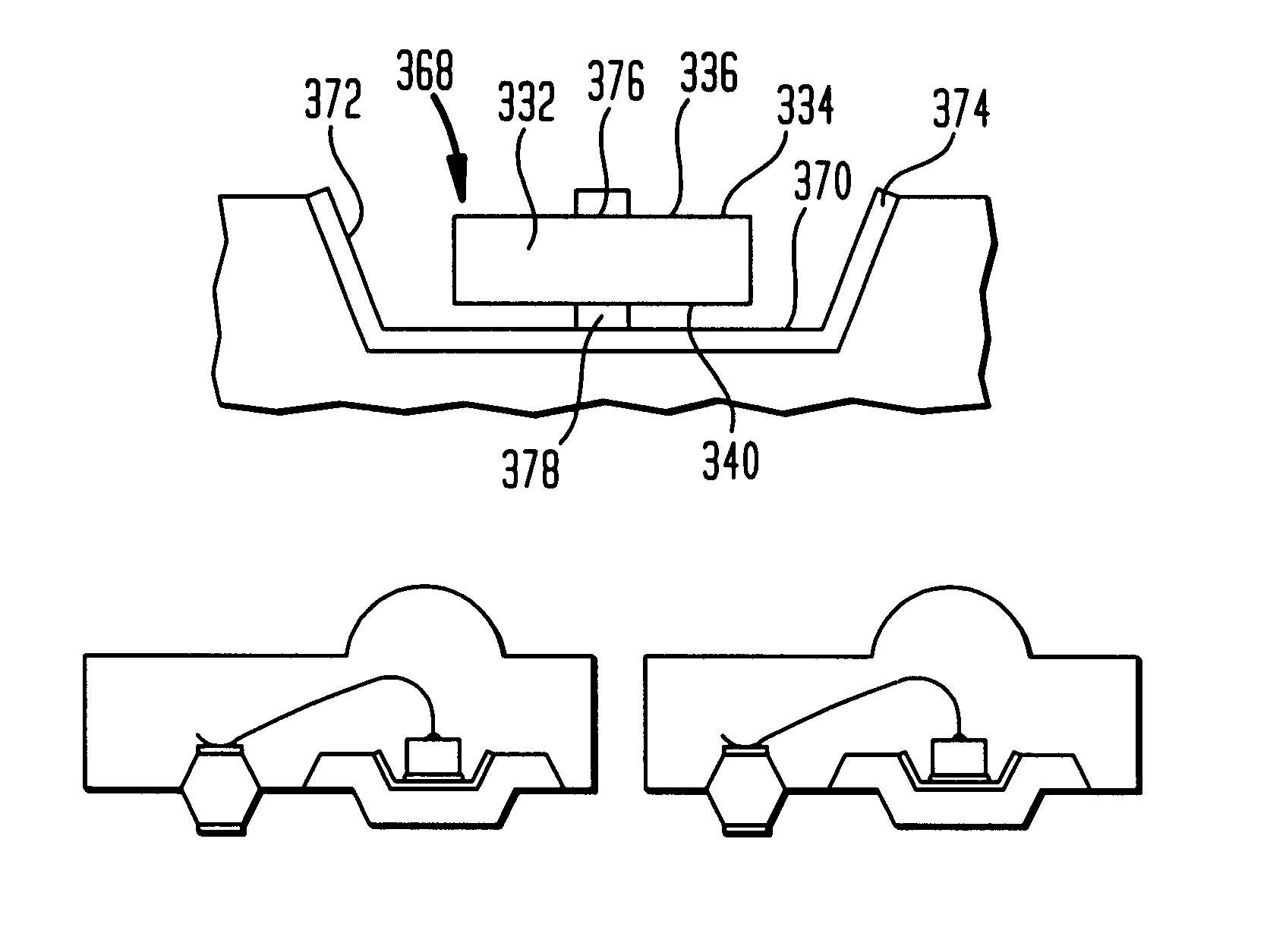 Semiconductor packages having light-sensitive chips