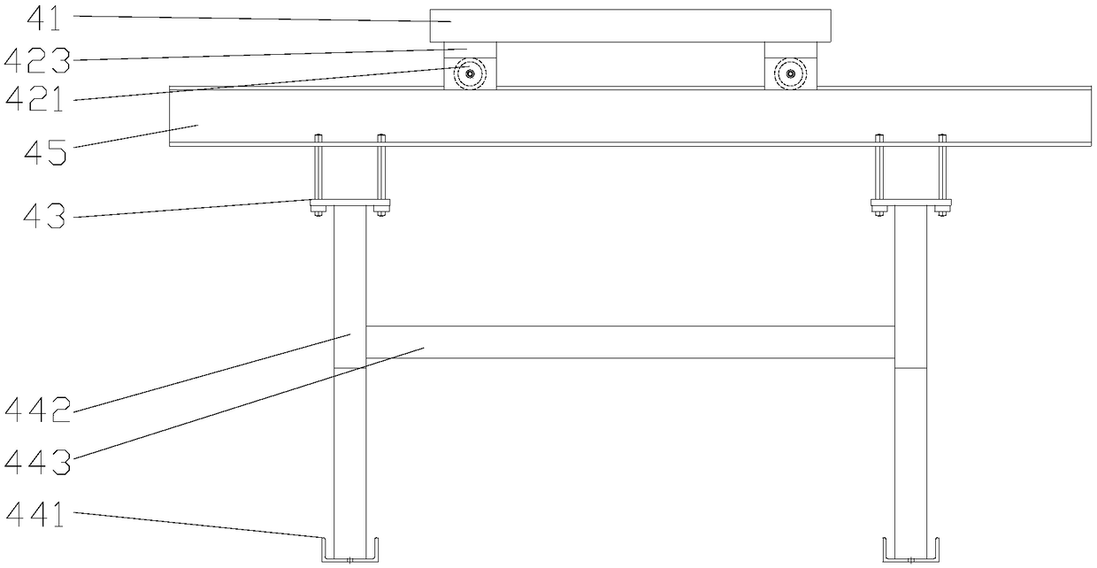 Clamping mechanism for milling of strip metal part for prefabricated building