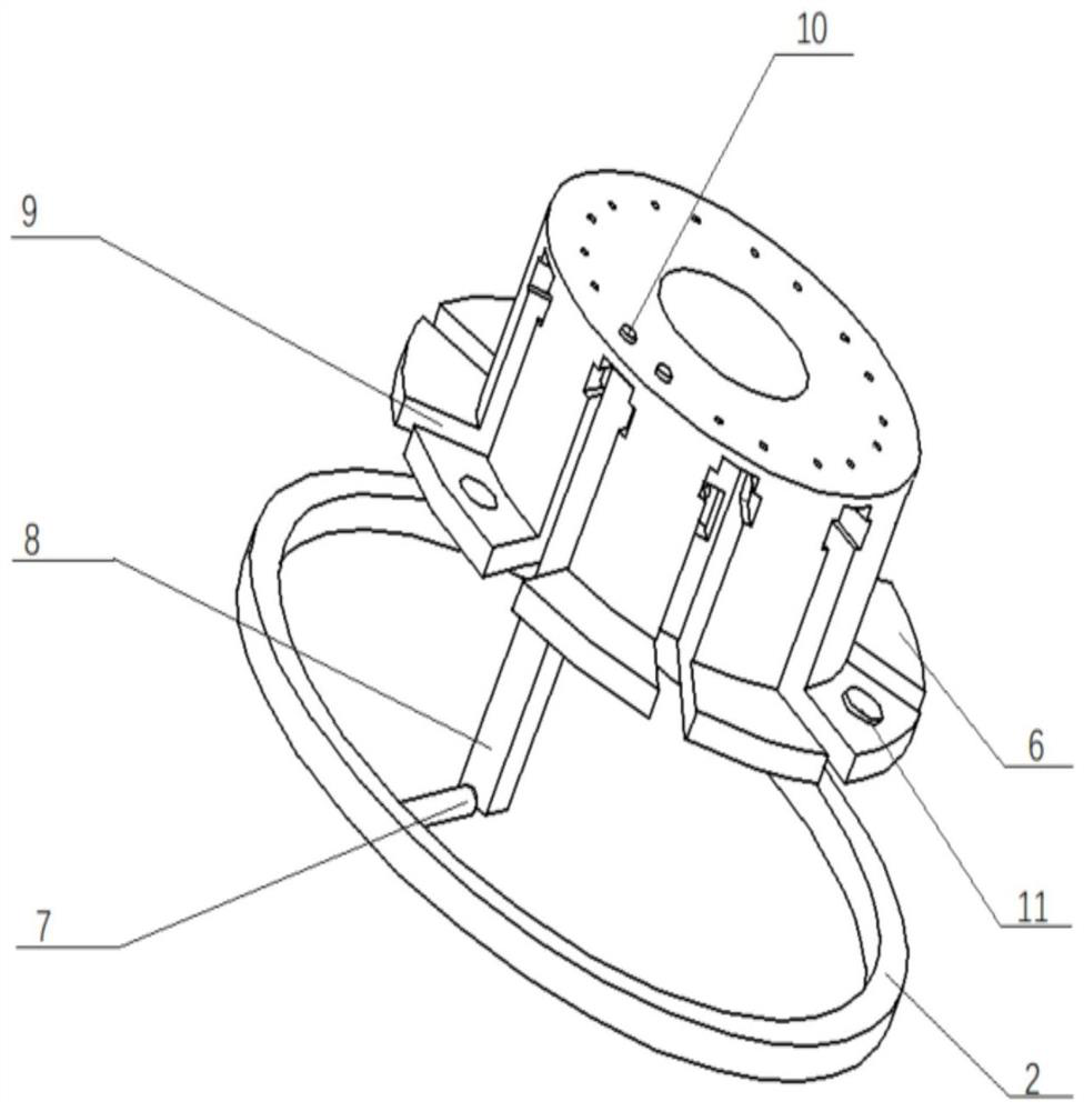 Piston ring circumference radial elastic force dynamic testing device