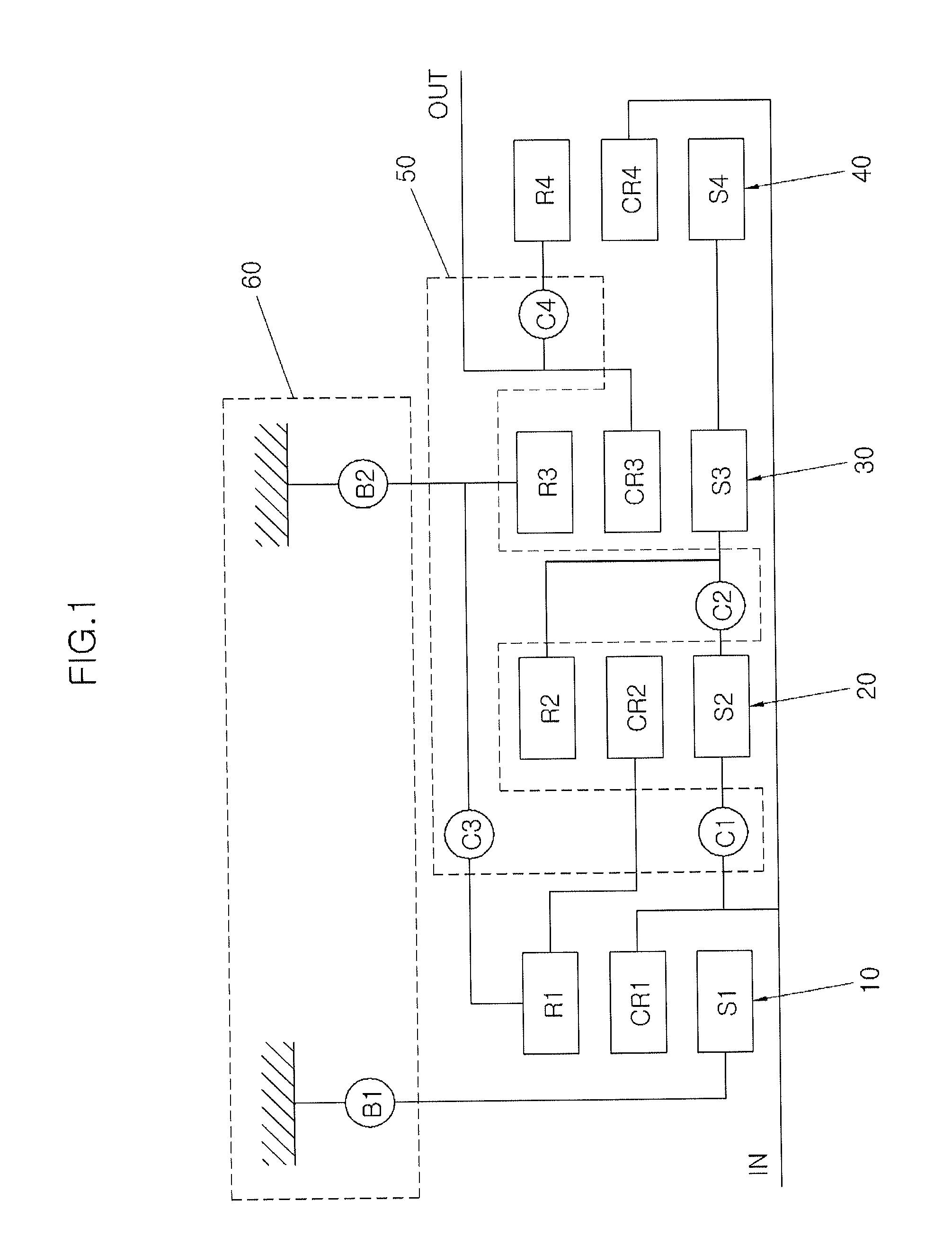 Multi-stages automatic transmission for vehicle