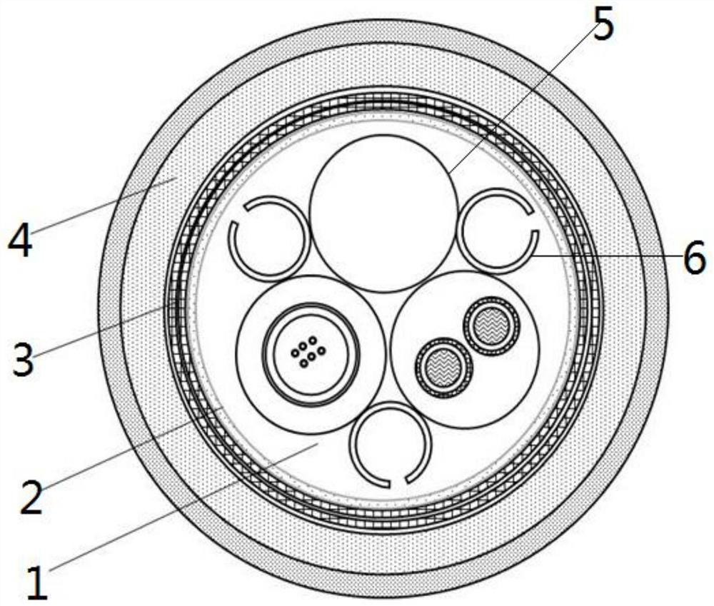 Anti-resonance photoelectric composite cable and application thereof