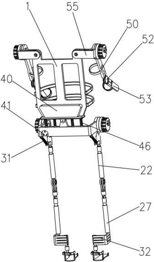 Exoskeleton carrying power-assisted robot