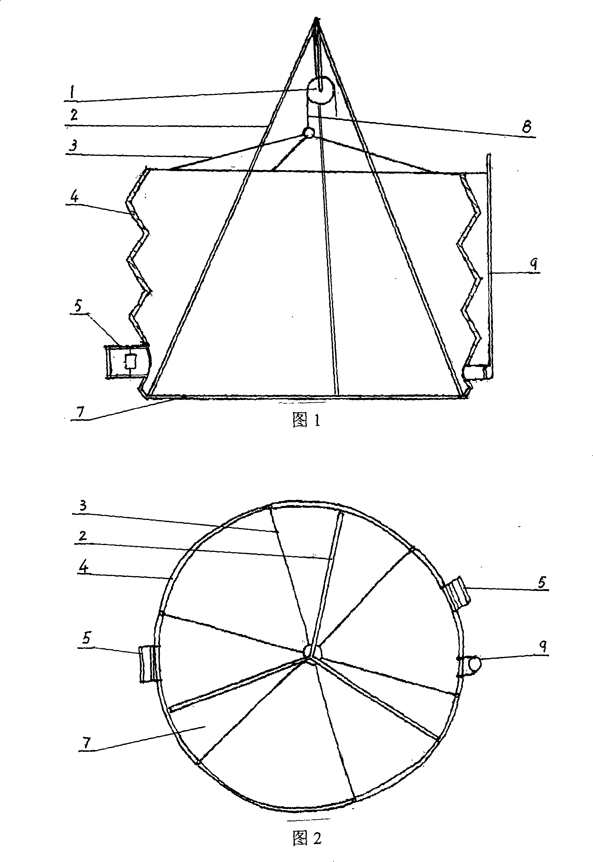 Folding water storage tank