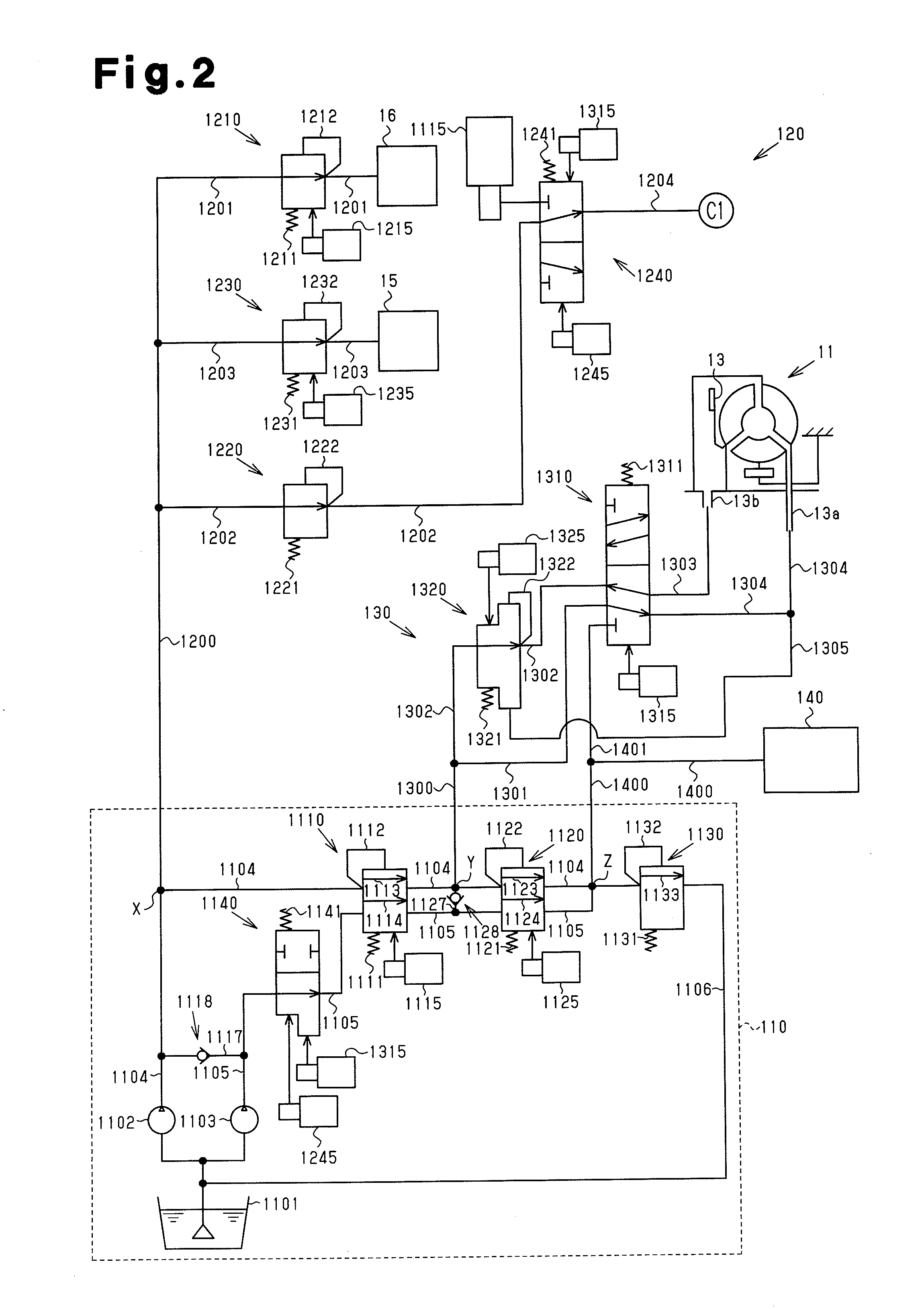 Hydraulic device for stepless transmission