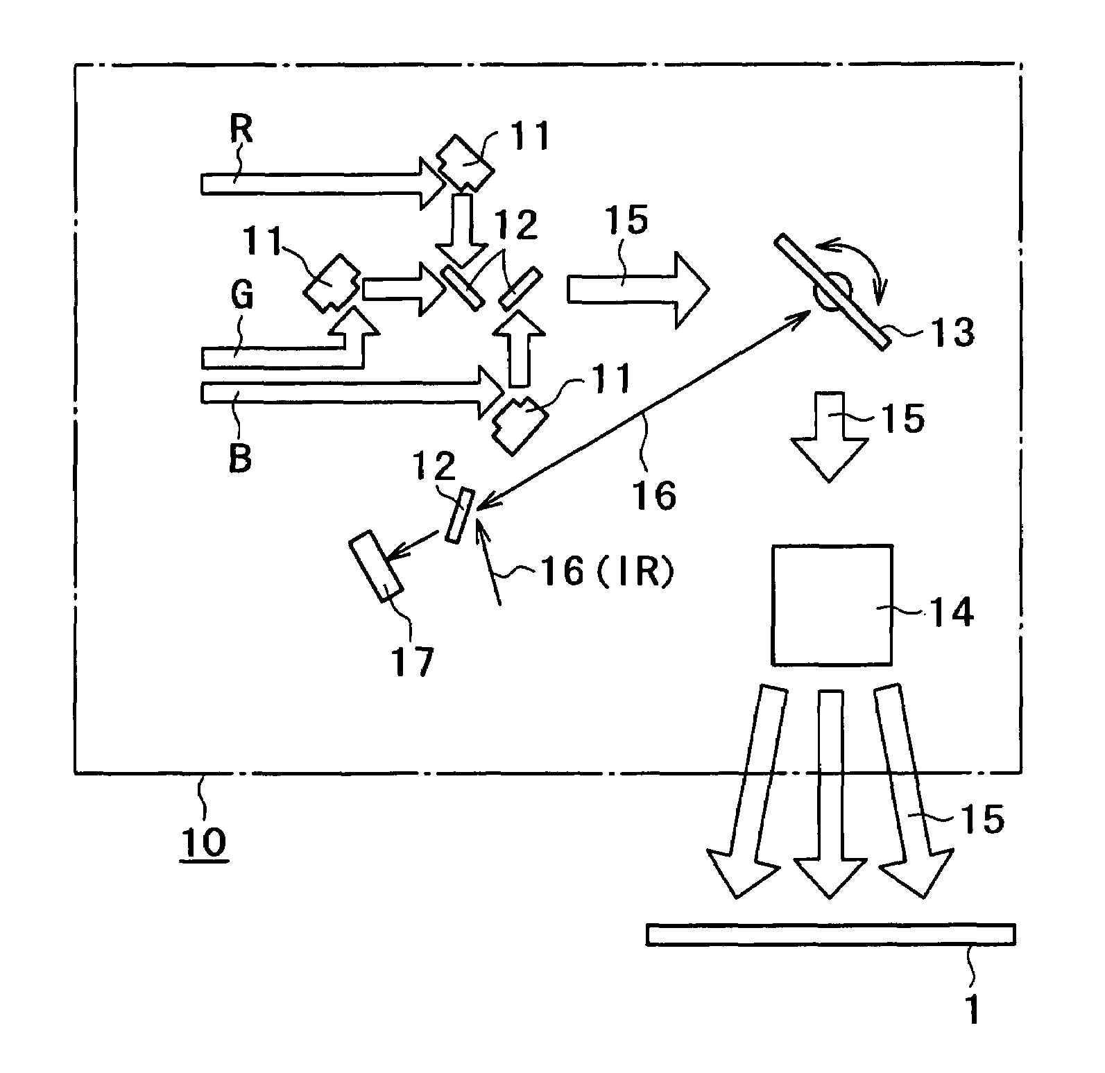 Projection type image display apparatus