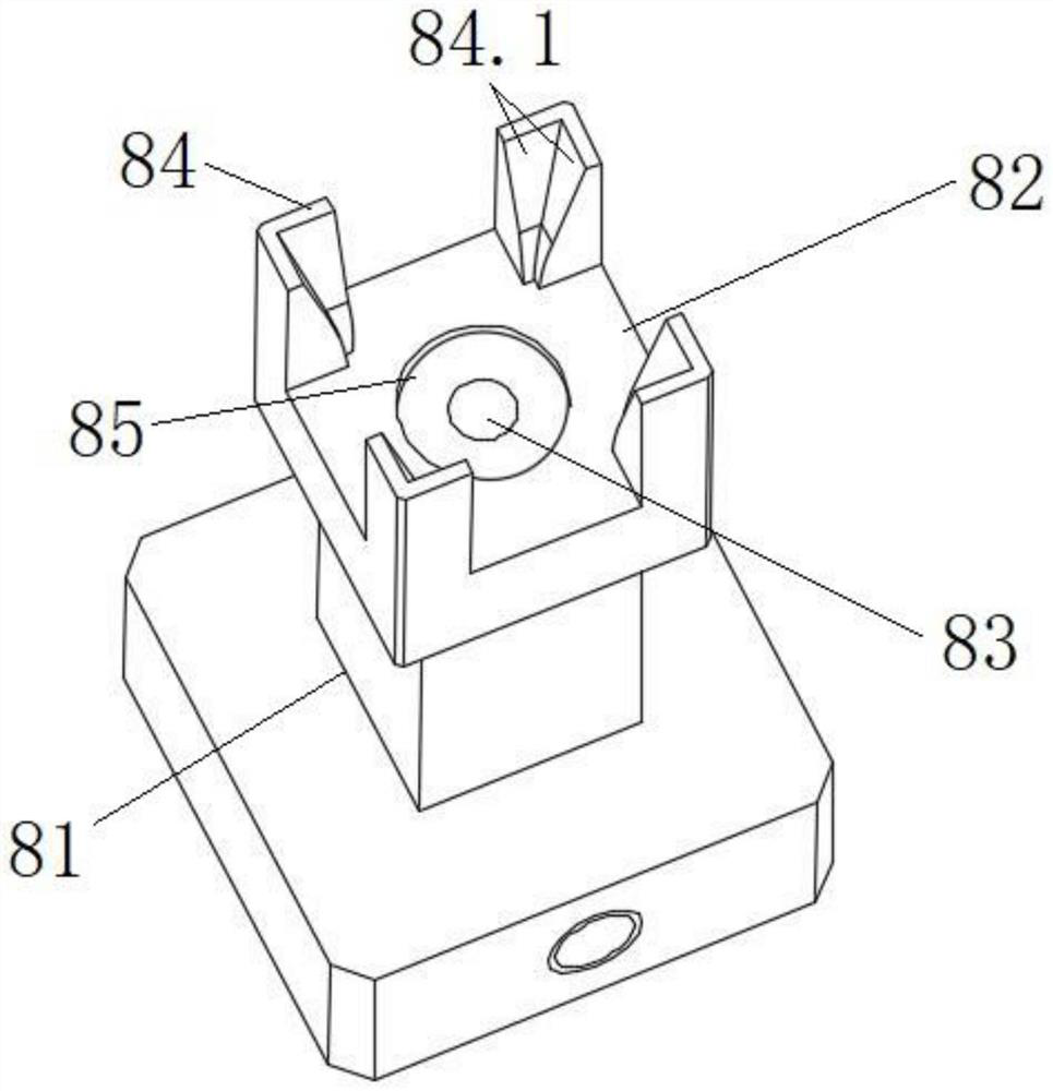 Self-centering positioning component, attaching mechanism and attaching system for cubic prism
