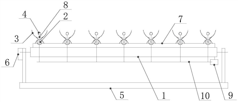 Novel inclined groove type solar double-shaft tracking system