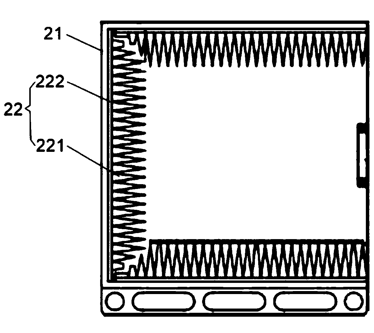 Plastic oscillator standing wave test system and test method