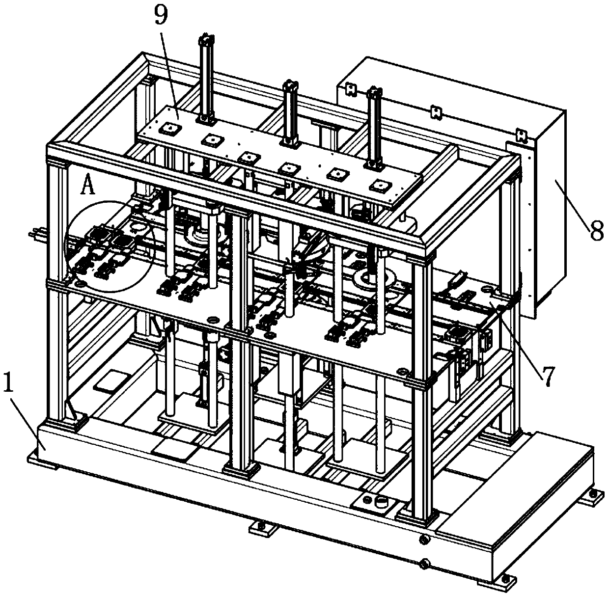 Processing process of polygonal clamping connector at end of car checking fixture rotary shaft