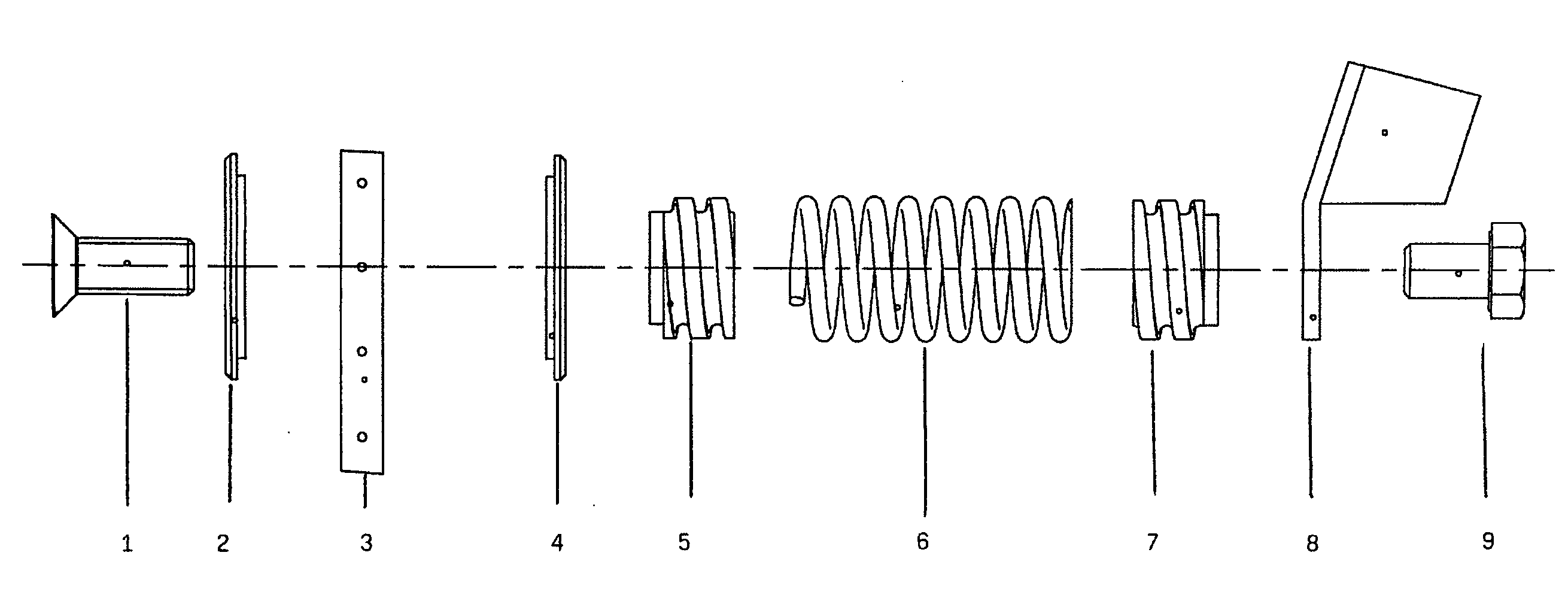Spring-supported suspension for noise insulation elements