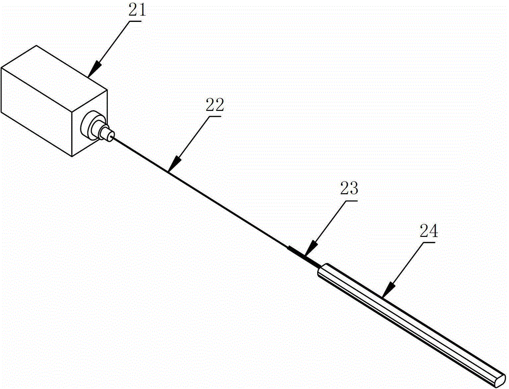 A structure of bare fiber hot-melt unit