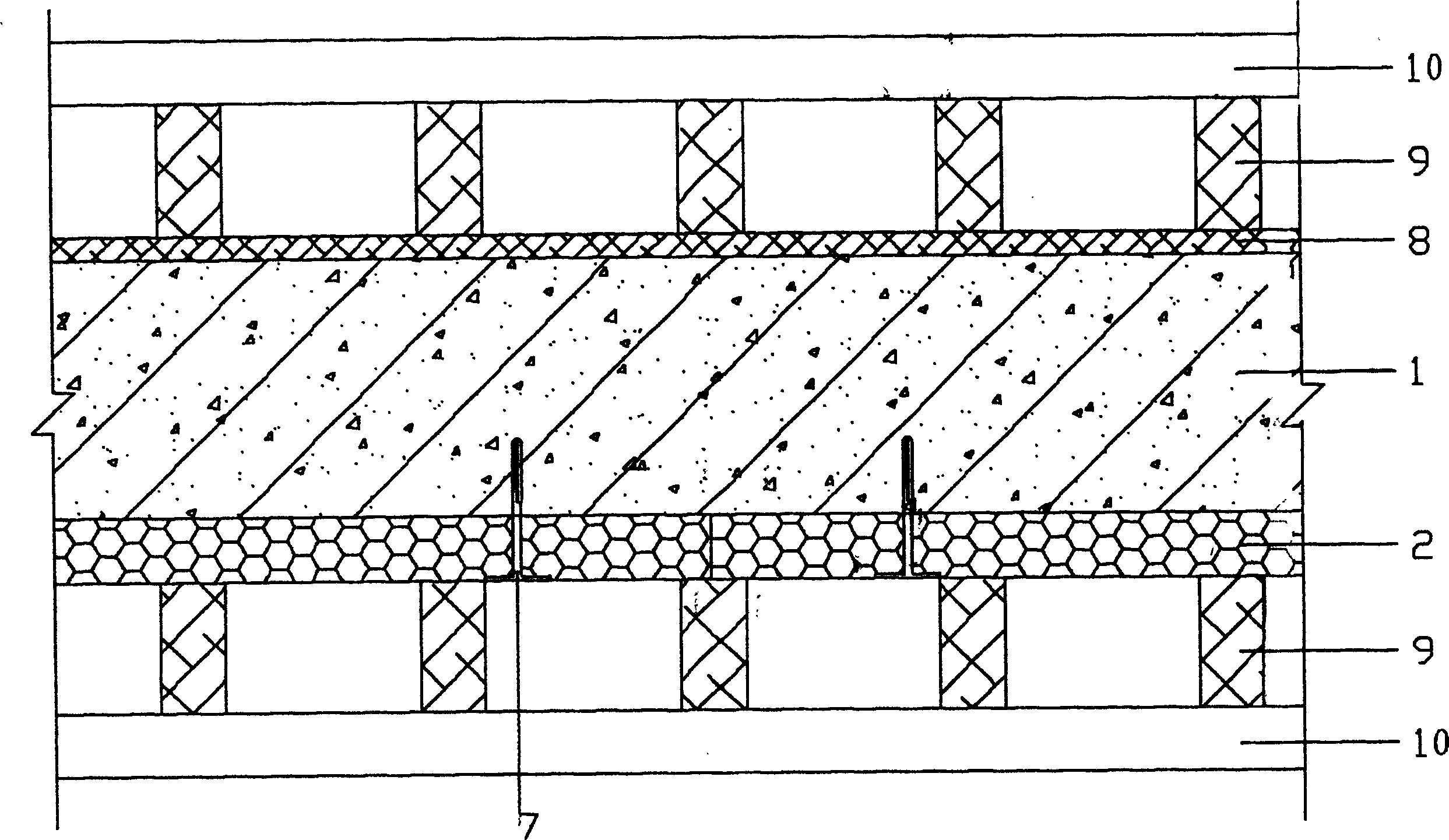 Wall body heat insulating construction method