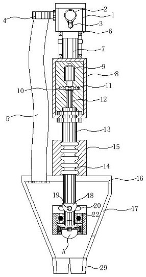 Spike replacing, installing and locking device for rail transit fault diagnosis