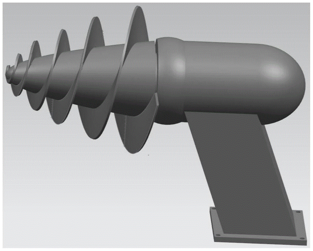 Horizontal-shaft tidal turbine with logarithmic spiral vanes