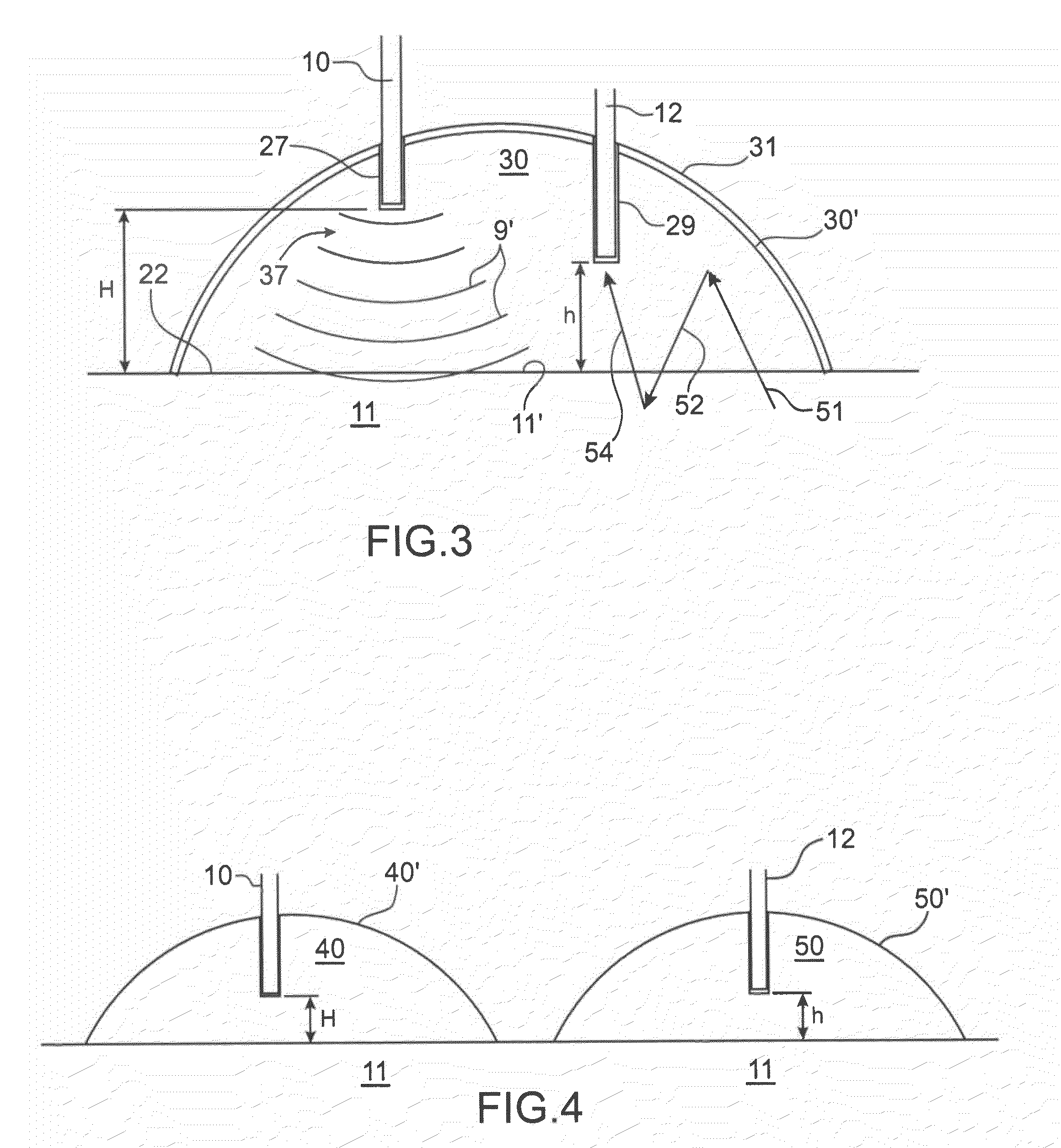 Method and device for diffuse excitation in imaging