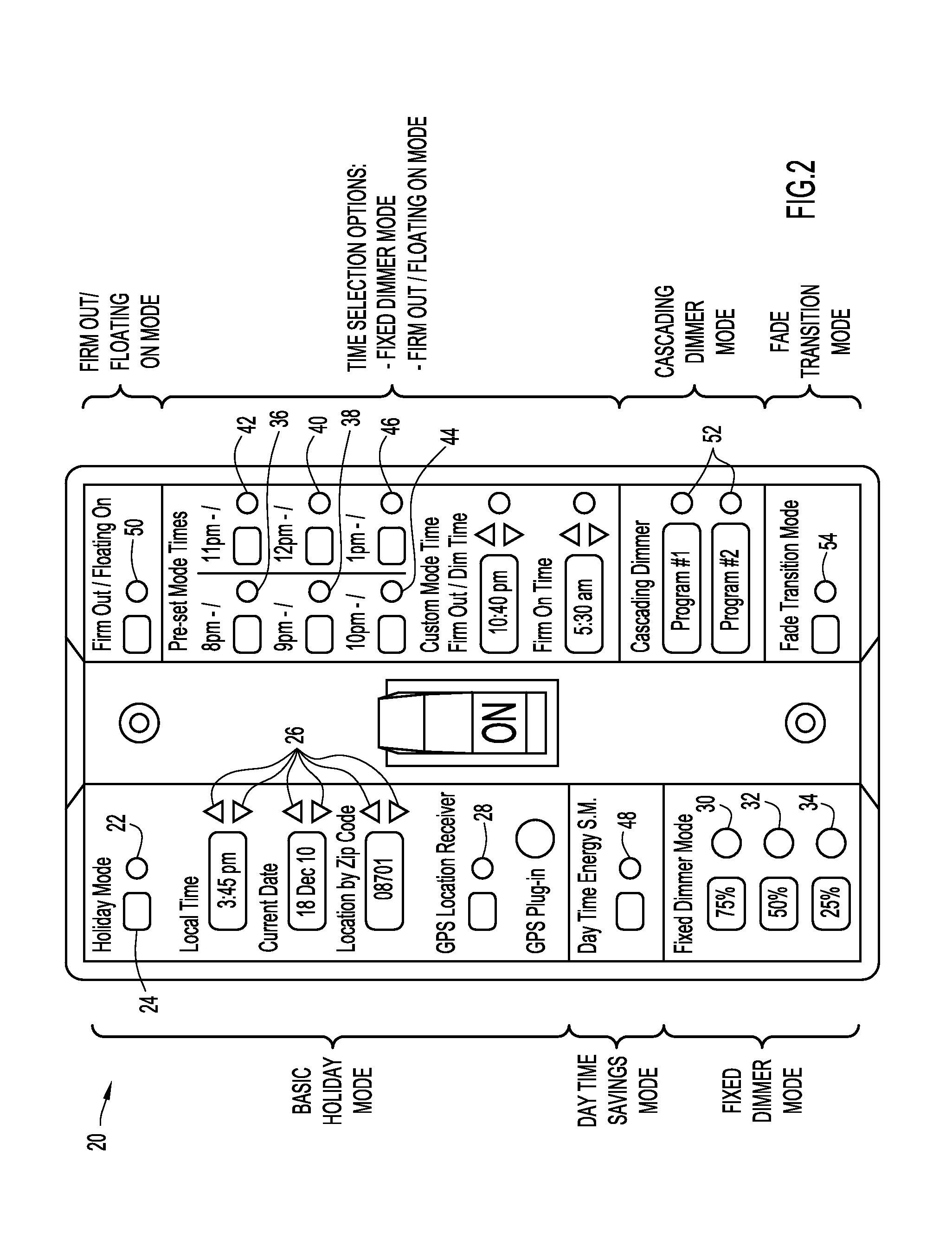 Method and apparatus for controlling operations and signaling at times dependent on clock, calendar and geographic location