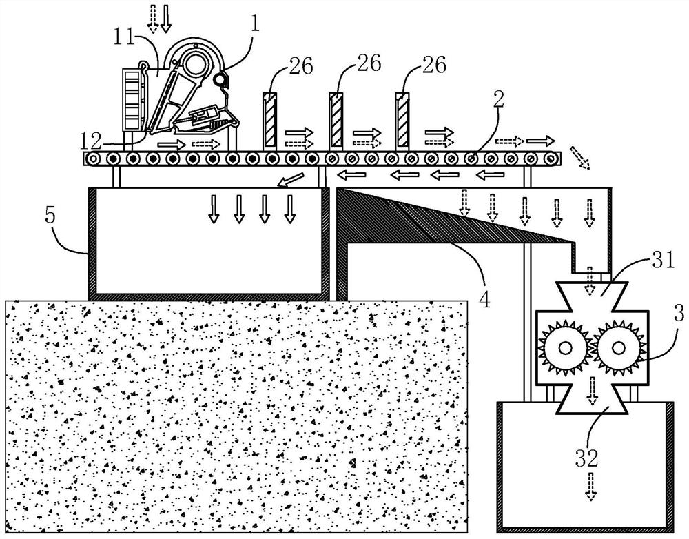 Sorting device for processing construction waste and construction waste reuse system and method