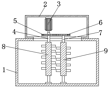 Raw material grinding device for biomedicines