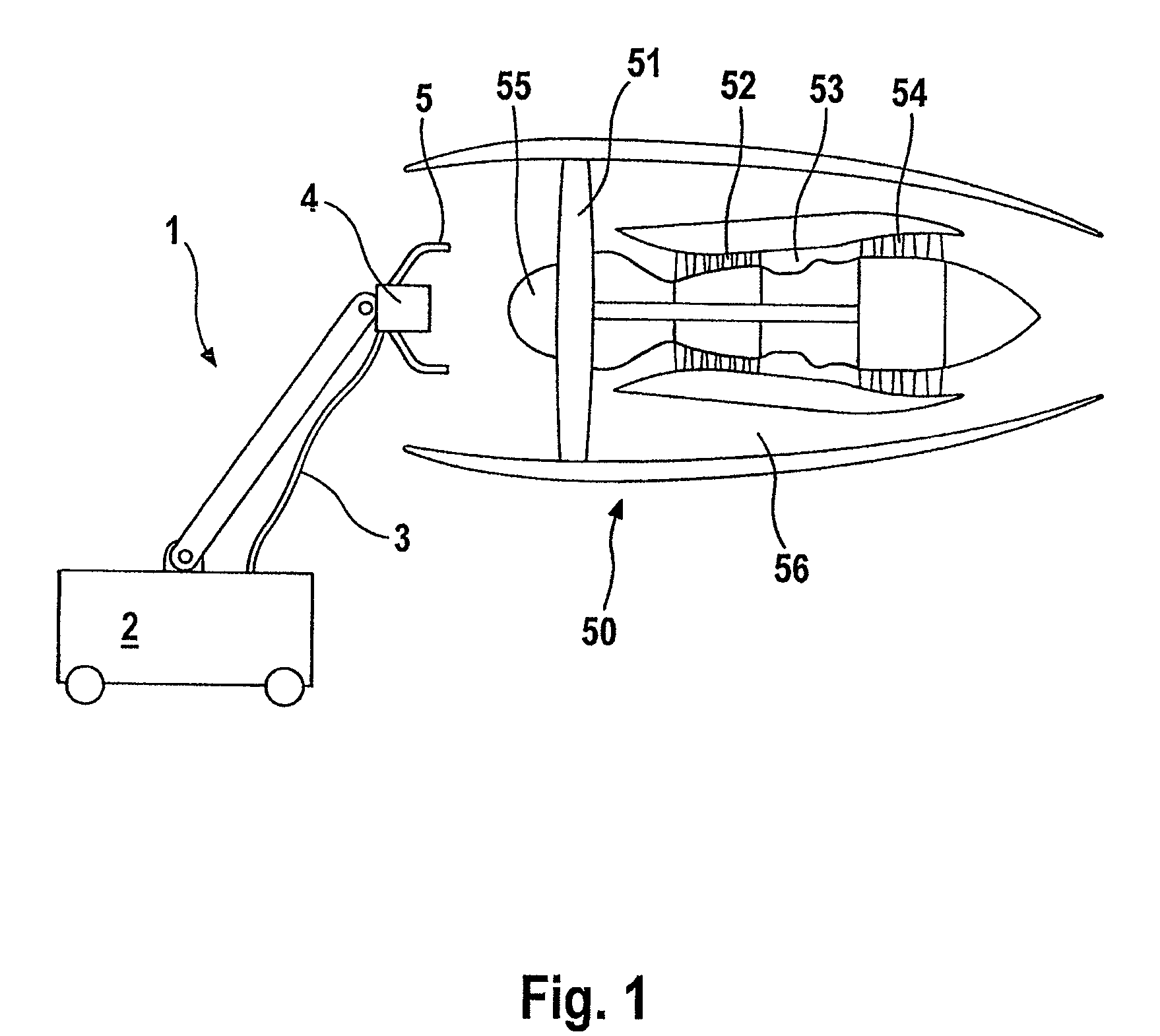 Method and apparatus for cleaning a jet engine