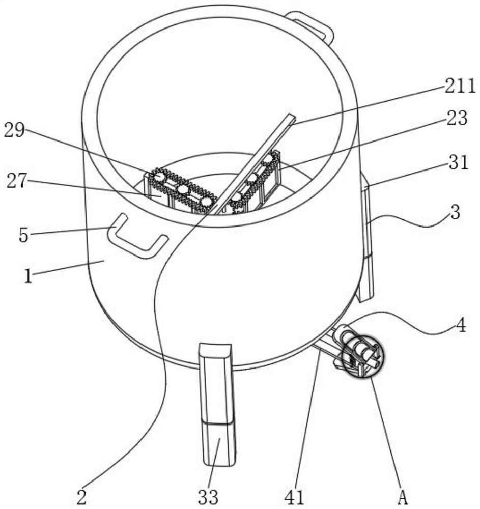 Drenching device for veterinarian, and use method of drenching device