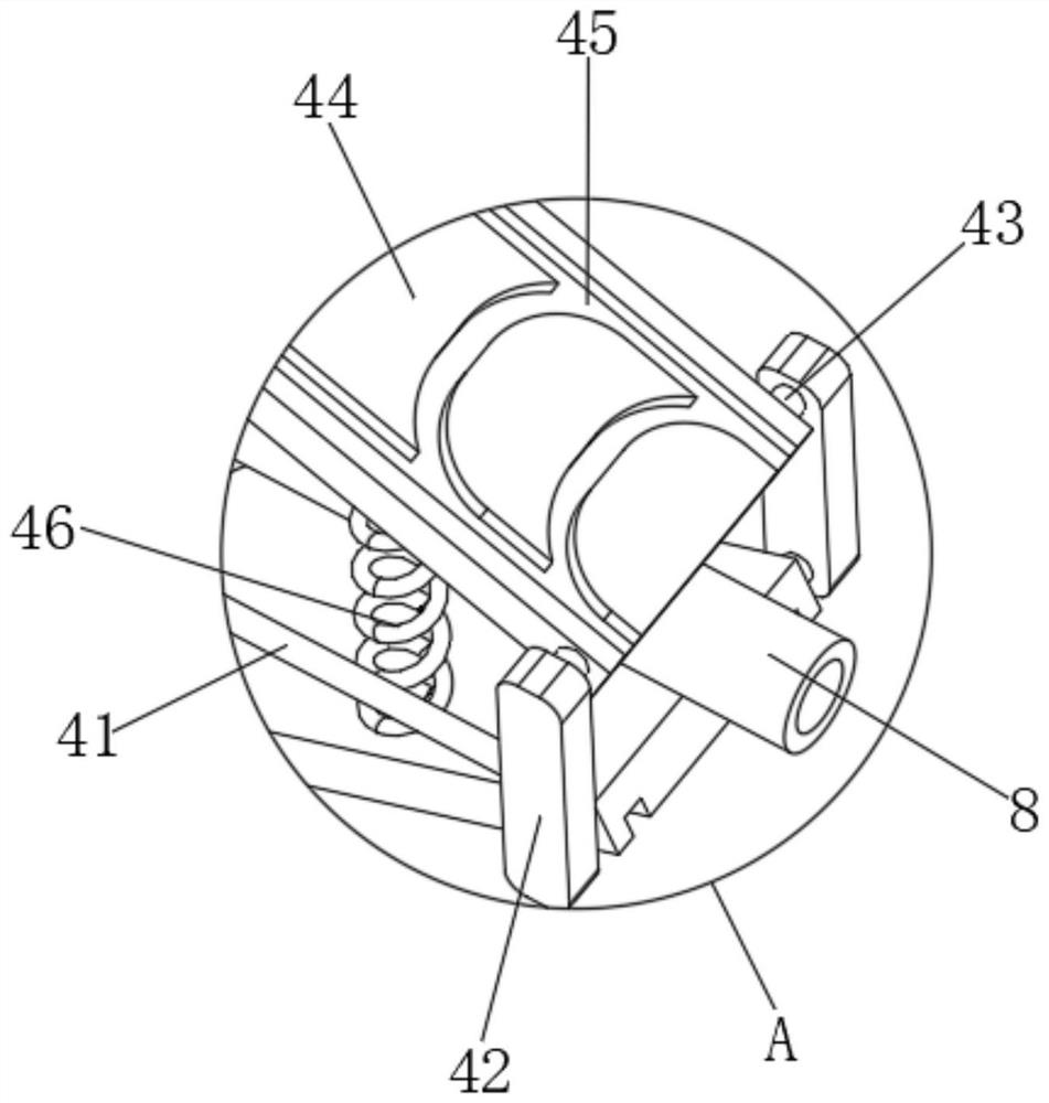 Drenching device for veterinarian, and use method of drenching device