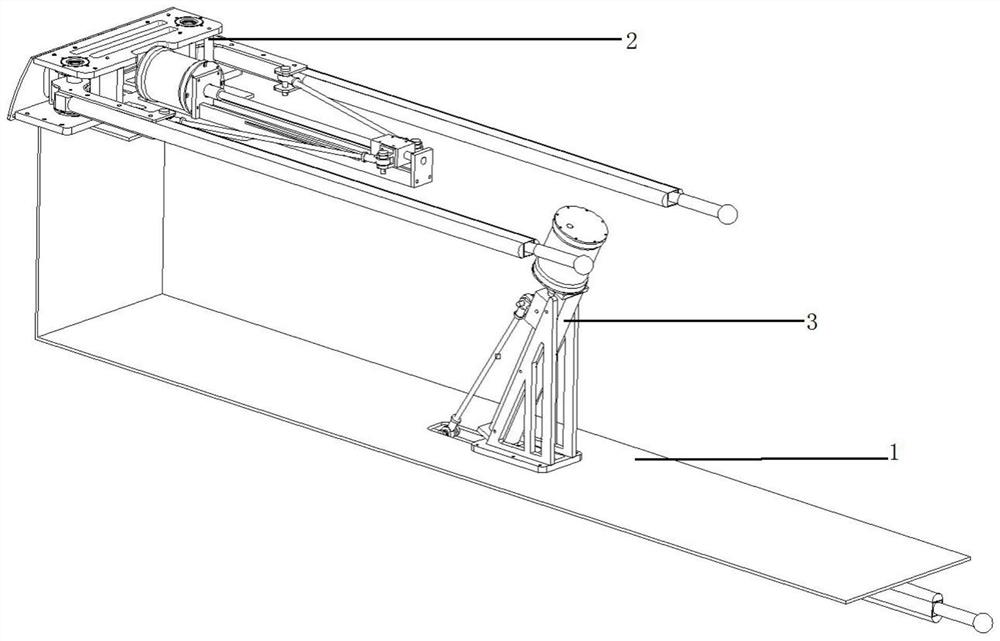 A submersible extended wing for mounting acoustic sensors