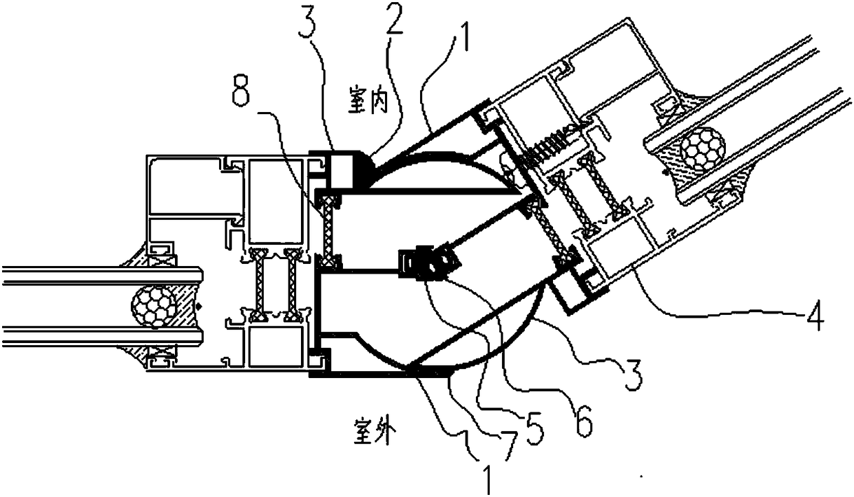 Multi-angle corner of heat-insulating window